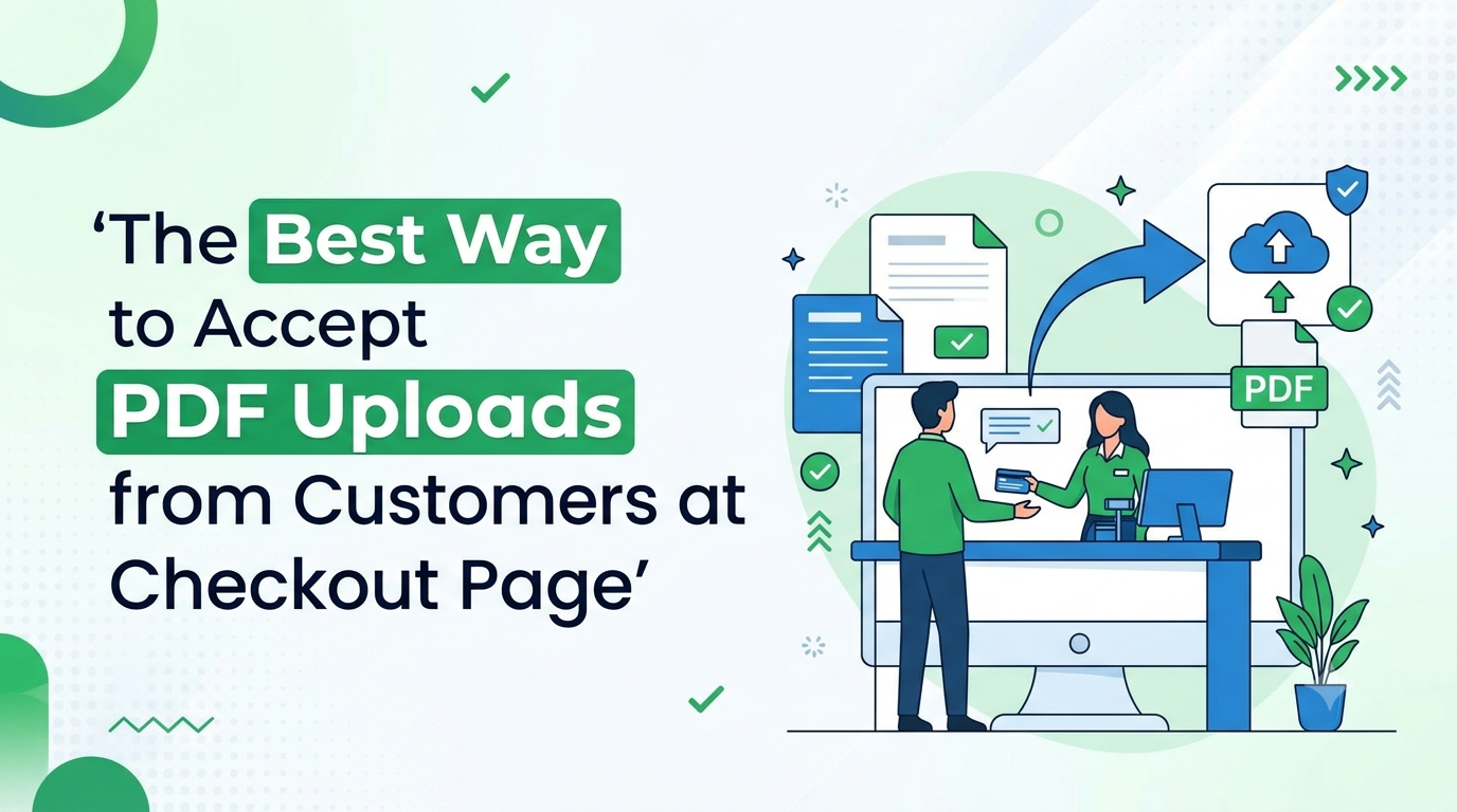 Como aceitar o upload de PDFs de clientes na página de checkout